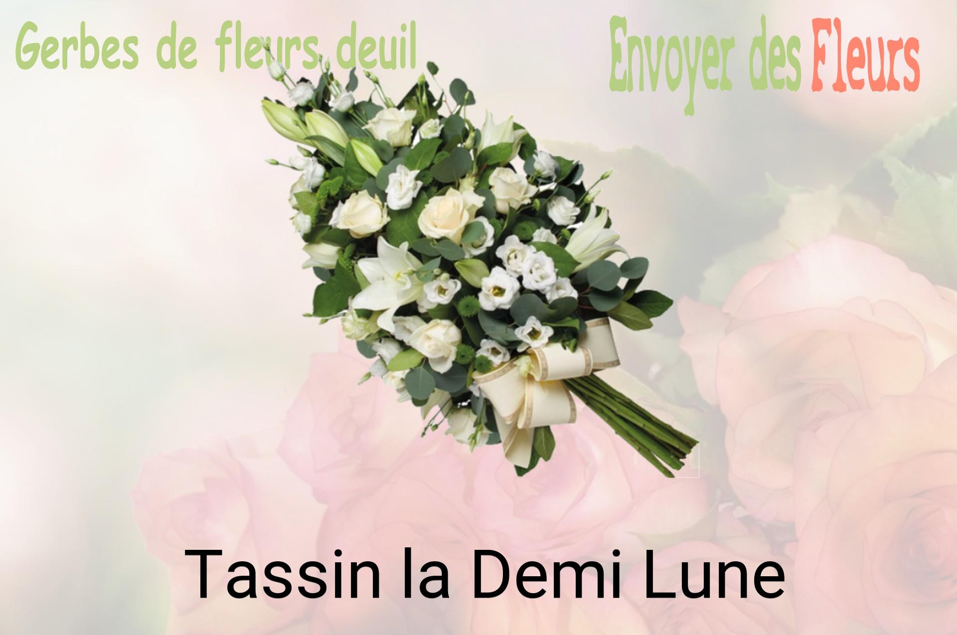 Gerbe de fleurs de deuil livrée à Tassin-la-Demi-Lune